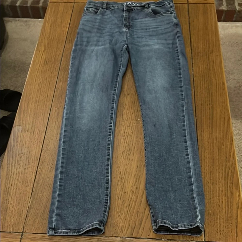 Place Girls' Blue Straight-Leg Jeans